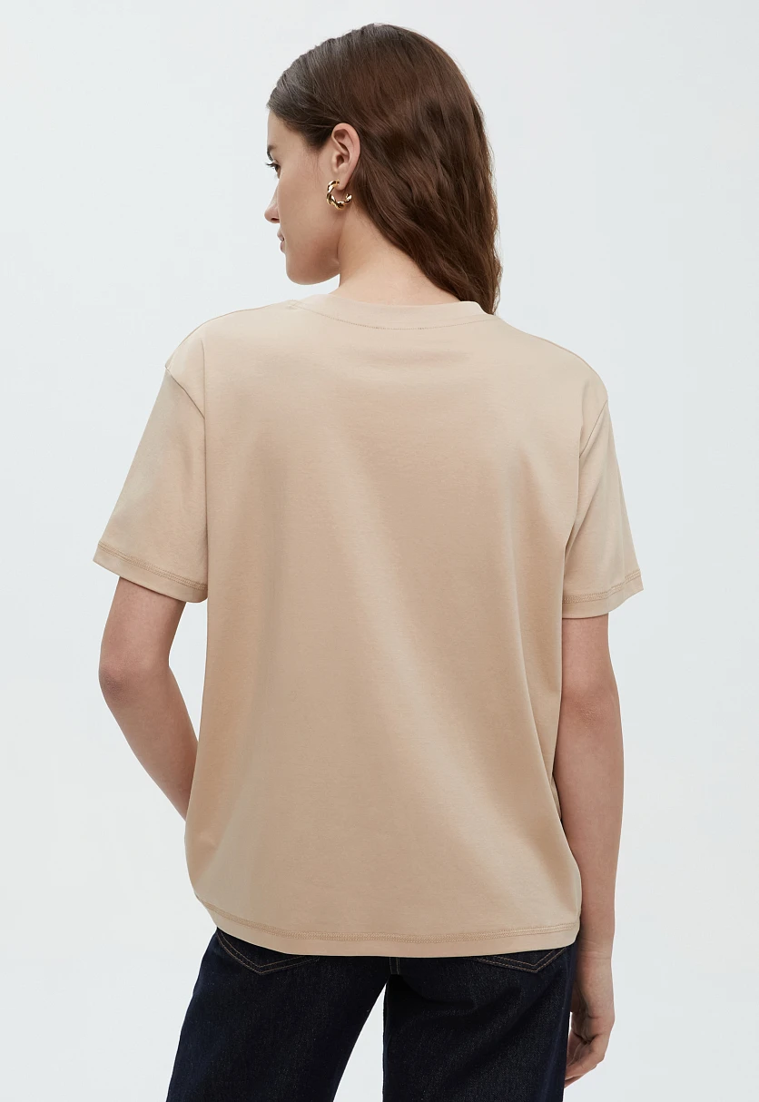 Футболка из мерсеризованного хлопка, Модель BAS-100161, Фото №6