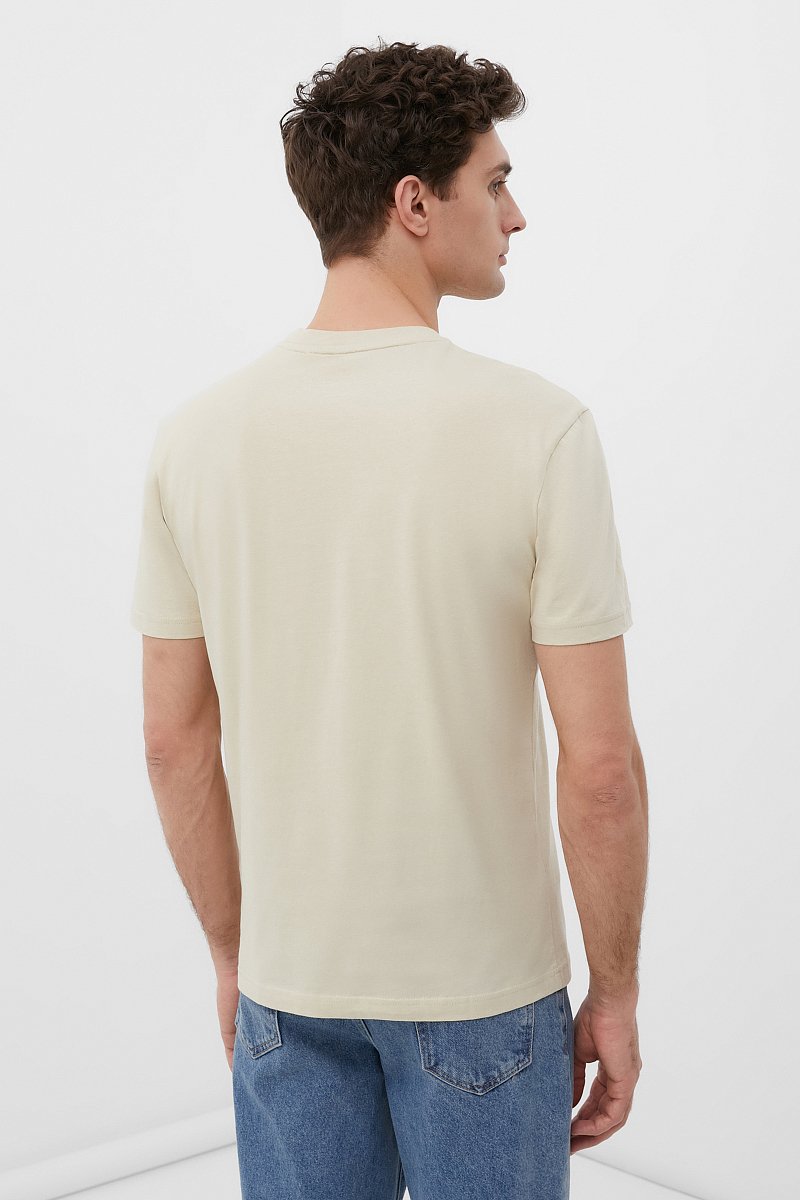 Базовая футболка из хлопка, Модель BAS-20008, Фото №4