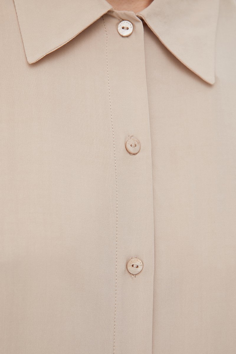 Блузка из вискозы с коротким рукавом, Модель BAS-10041, Фото №6