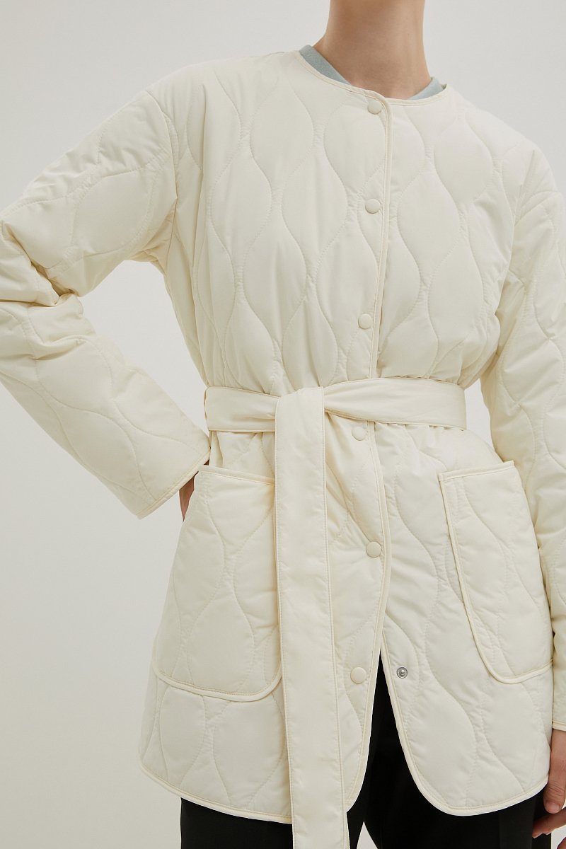 Куртка утепленная с поясом, Модель BAS-100117, Фото №3
