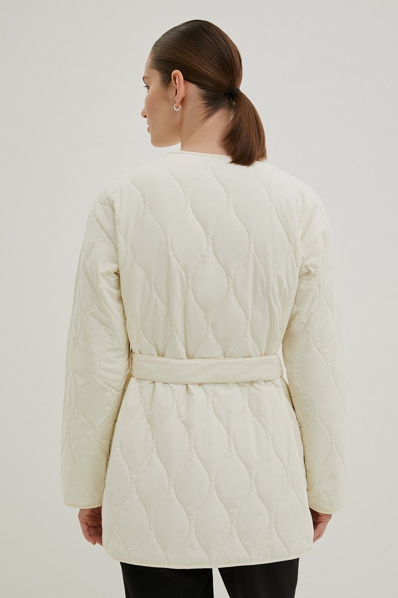Куртка утепленная с поясом, Модель BAS-100117, Фото №5