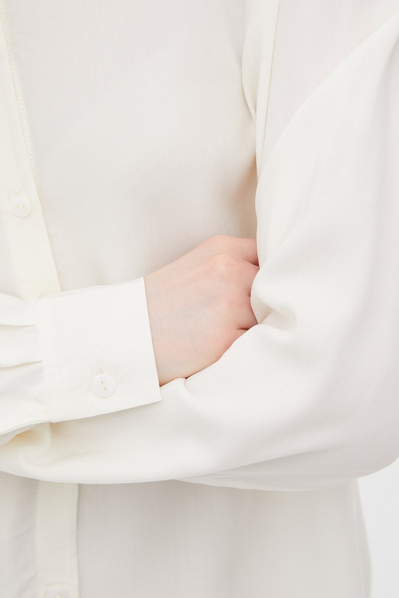 Блузка из вискозы с длинным рукавом, Модель BAS-10040, Фото №6