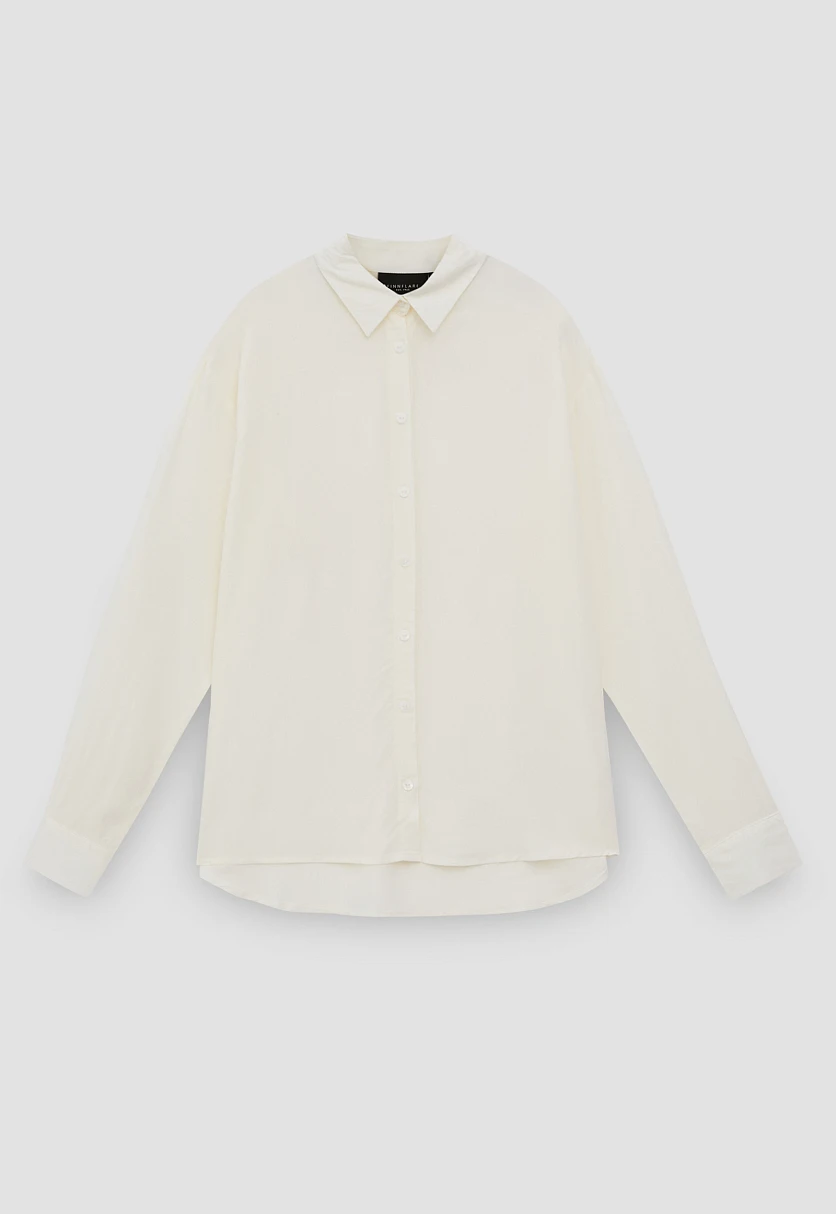 Блузка свободного кроя с отложным воротником, Модель BAS-10040, Фото №7