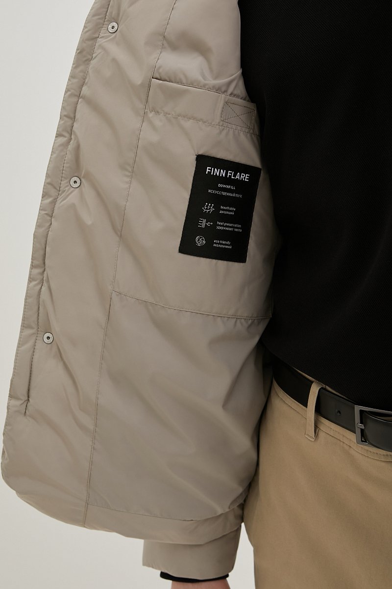 Утепленная куртка прямого силуэта, Модель BAS-200106, Фото №7