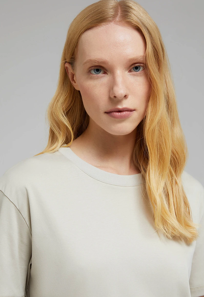 Футболка из мерсеризованного хлопка, Модель BAS-100161, Фото №5