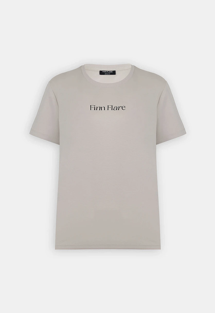 Футболка из мерсеризованного хлопка с принтом, Модель BAS-100189, Фото №6