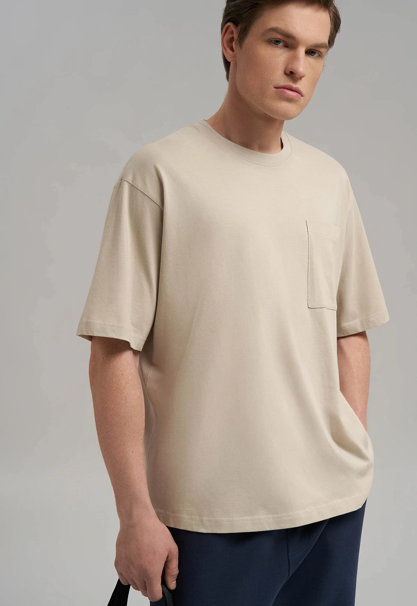 Футболка объемного кроя из джерси, Модель BAS-200161, Фото №5