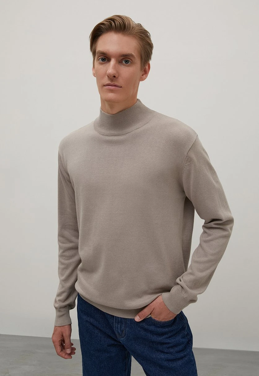 Джемпер прямого силуэта из хлопка, Модель BAS-20107, Фото №1