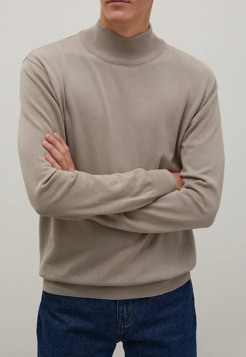 Джемпер прямого силуэта из хлопка, Модель BAS-20107, Фото №3