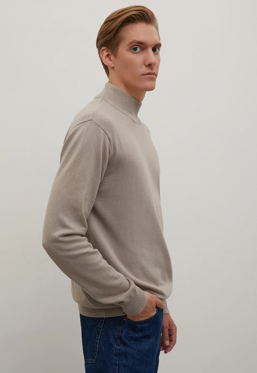 Джемпер прямого силуэта из хлопка, Модель BAS-20107, Фото №4