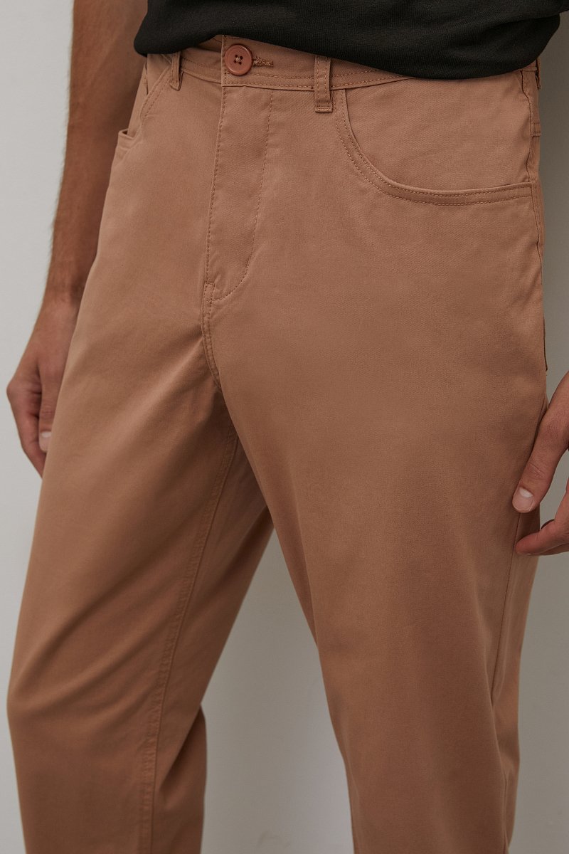 Прямые брюки из хлопка, Модель BAS-20065, Фото №3