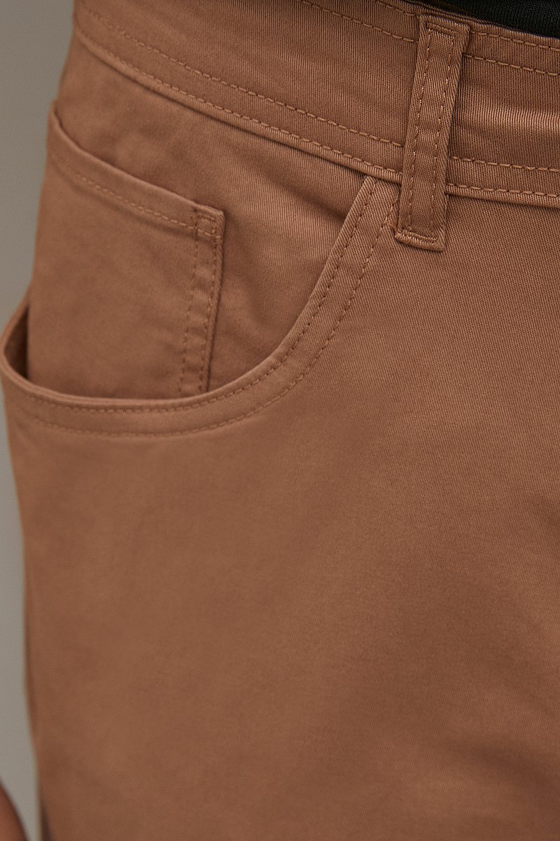 Прямые брюки из хлопка, Модель BAS-20065, Фото №6