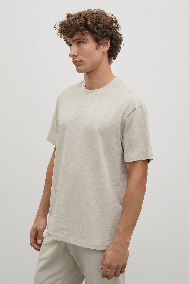 Базовая футболка из хлопка, Модель BAS-20048, Фото №4
