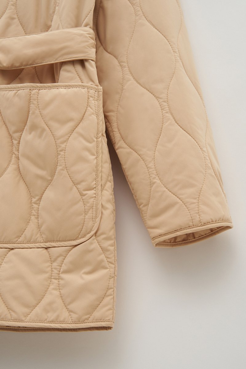 Куртка утепленная с поясом, Модель BAS-100117, Фото №7