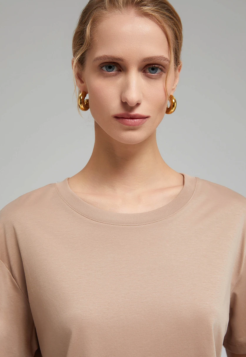 Футболка из мерсеризованного хлопка, Модель BAS-100161, Фото №5