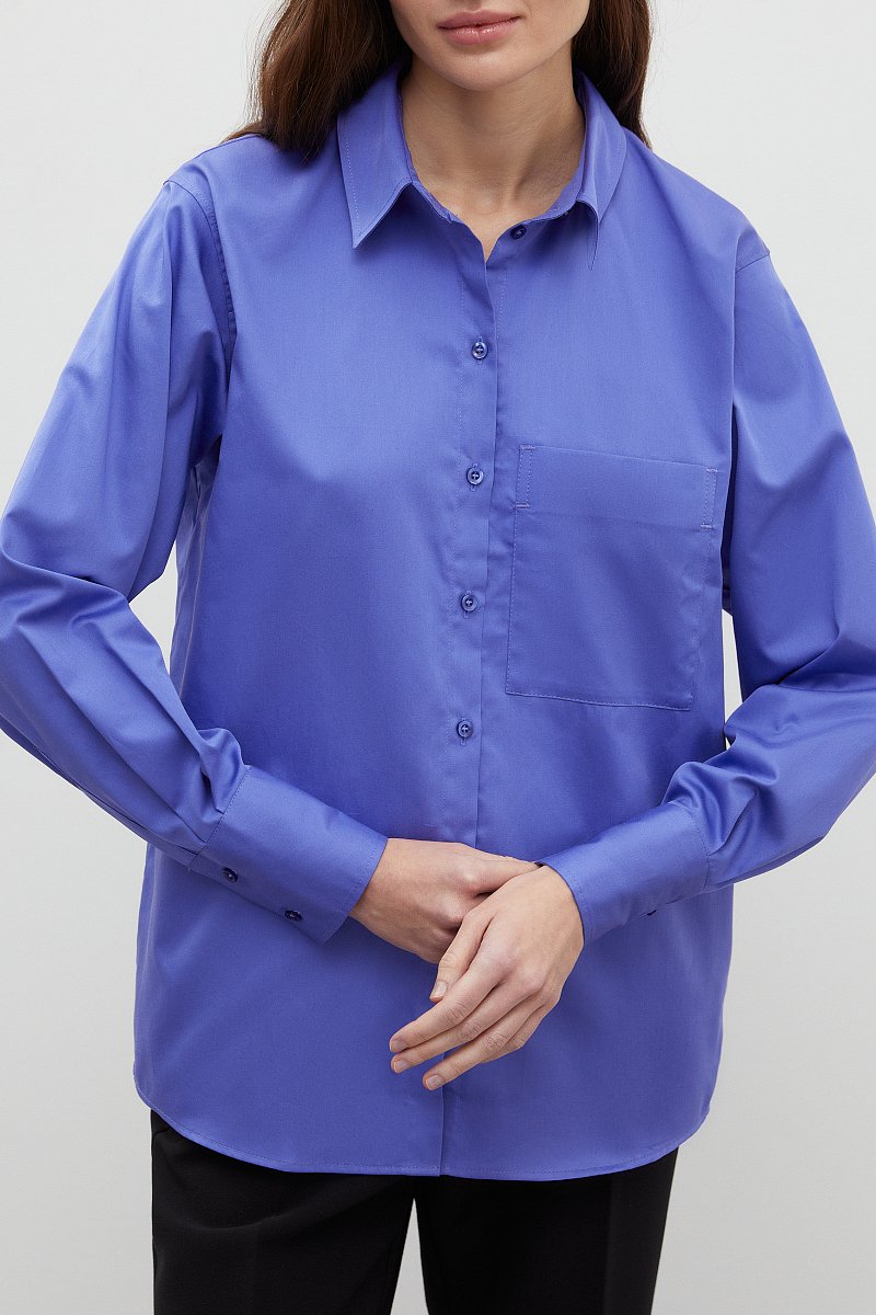 Рубашка oversize силуэта, Модель BAS-10097, Фото №3