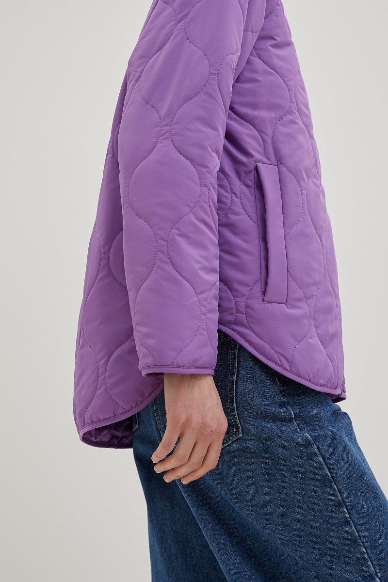 Куртка утепленная с воротником-стойкой, Модель BAS-100119, Фото №3