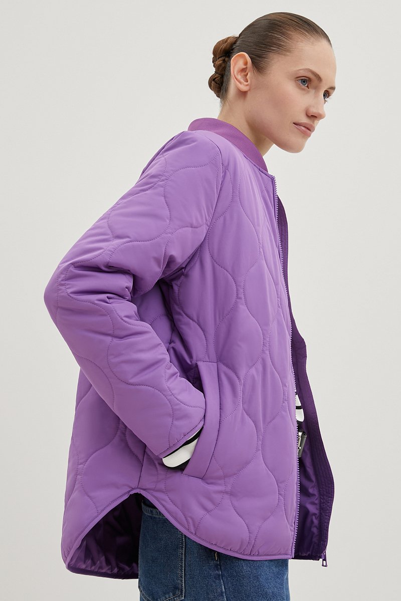 Куртка утепленная с воротником-стойкой, Модель BAS-100119, Фото №4