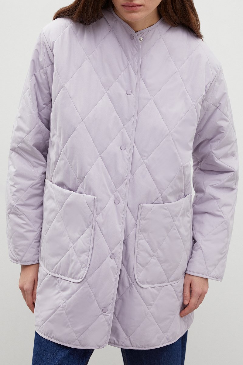 Утепленное стеганое пальто, Модель BAS-10089, Фото №3