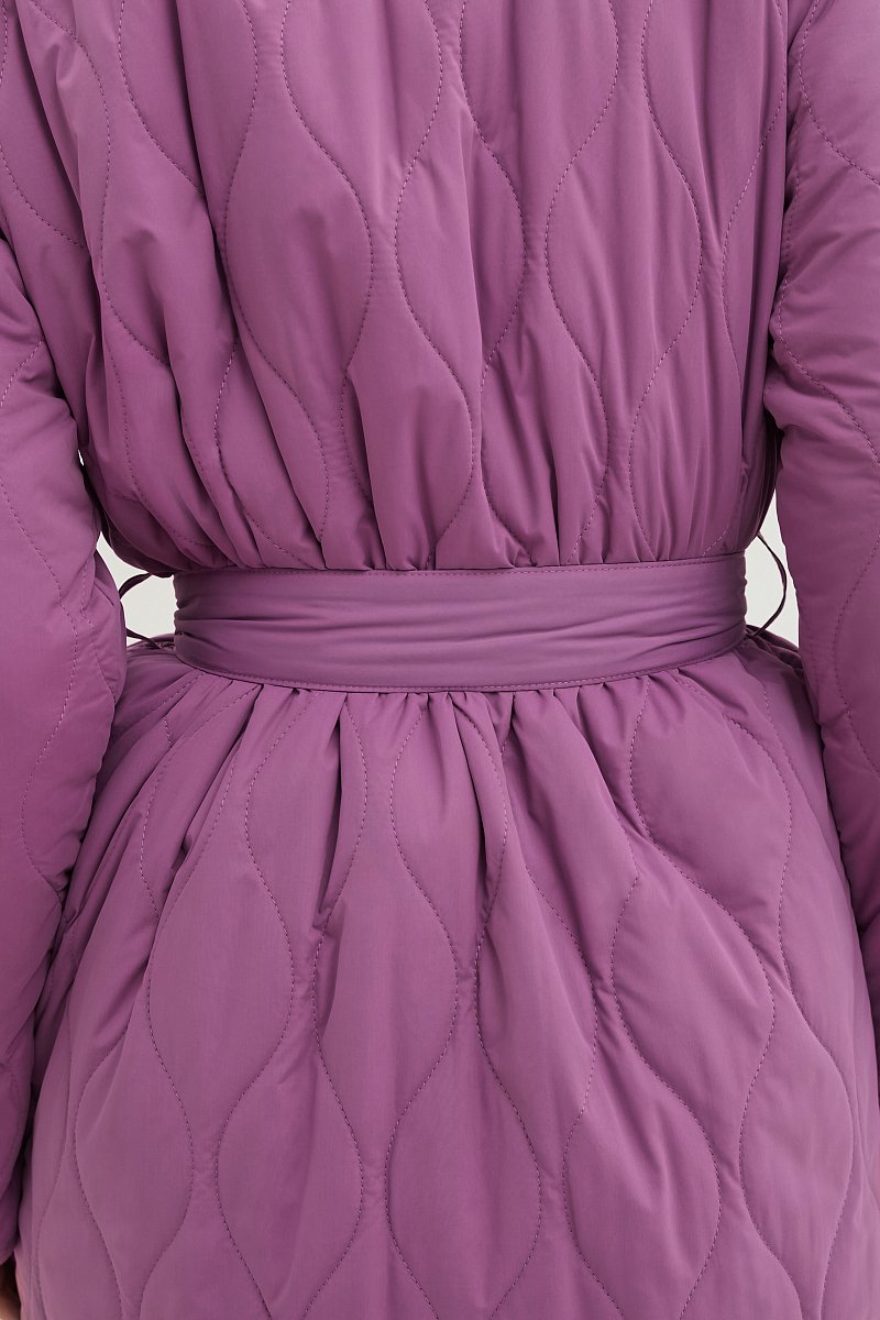 Пальто свободного силуэта с поясом, Модель BAS-100118, Фото №6