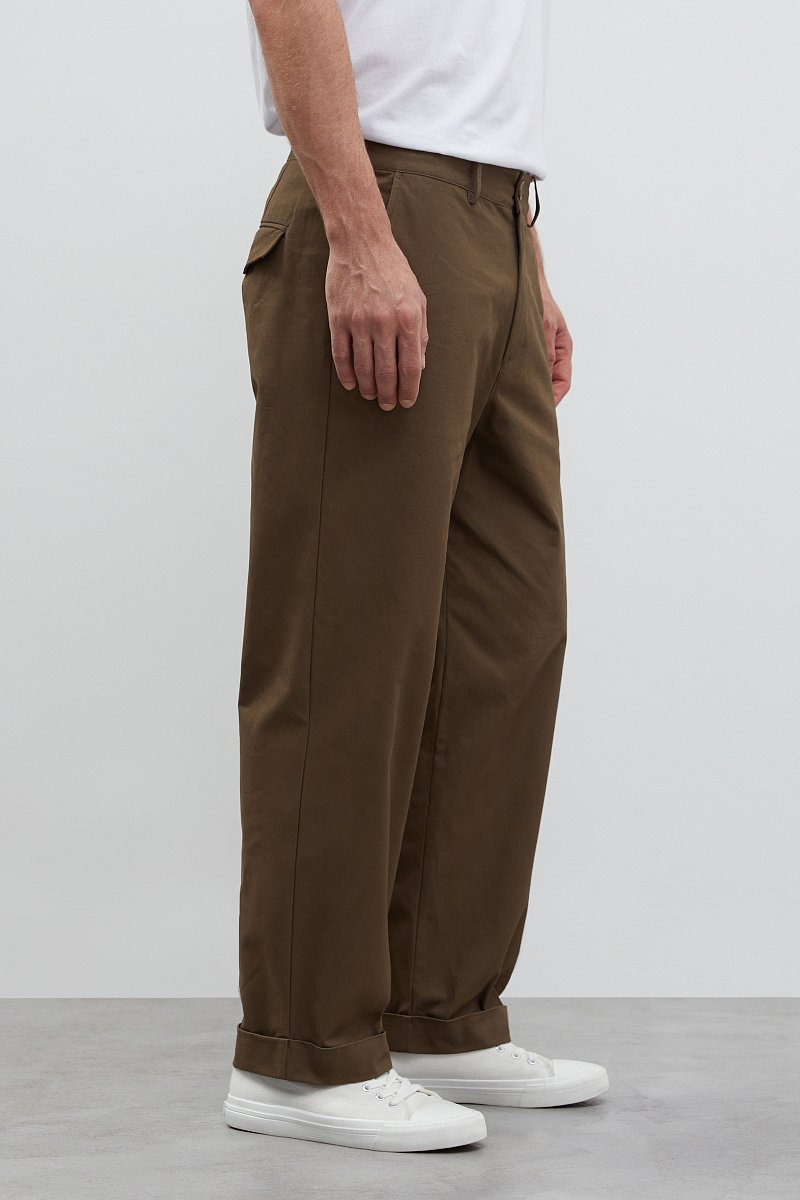 Базовые брюки с отворотами, Модель BAS-20074, Фото №3