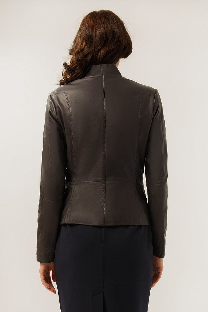 Куртка кожаная женская, Модель CB19-17010, Фото №4