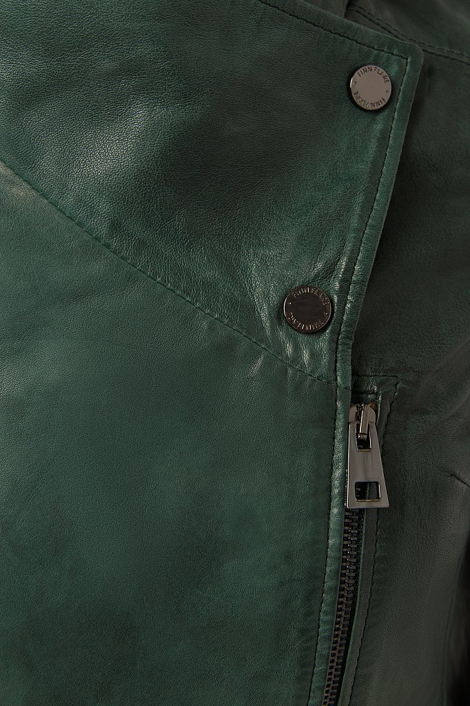Куртка кожаная женская, Модель CB19-17013, Фото №5