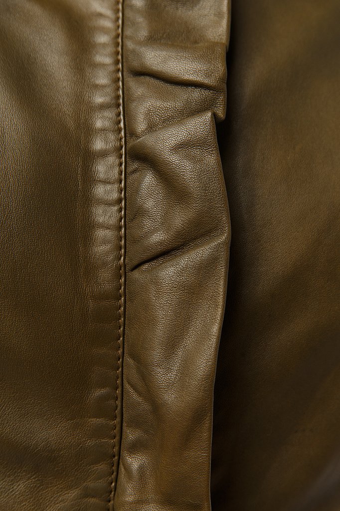 Куртка кожаная женская, Модель CB19-17011, Фото №5