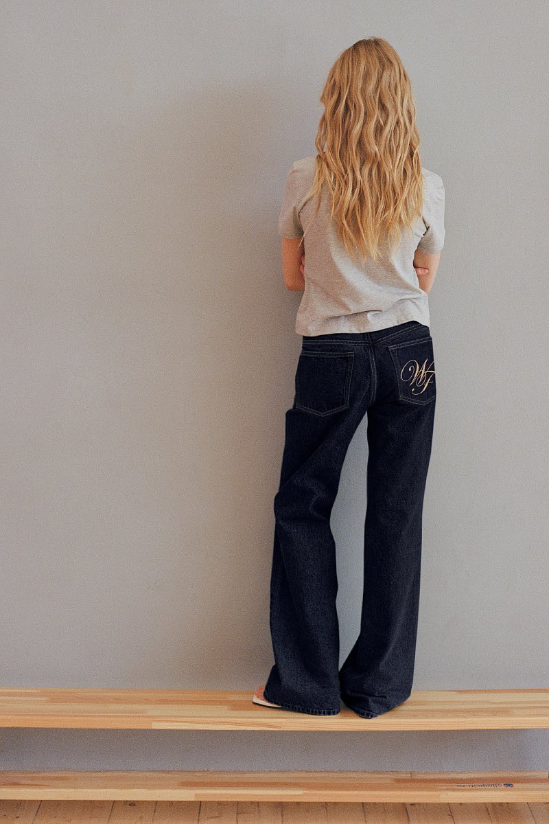 Джинсы с вышивкой из коллаборации с Walk Of Shamе, Модель CSE17000, Фото №3