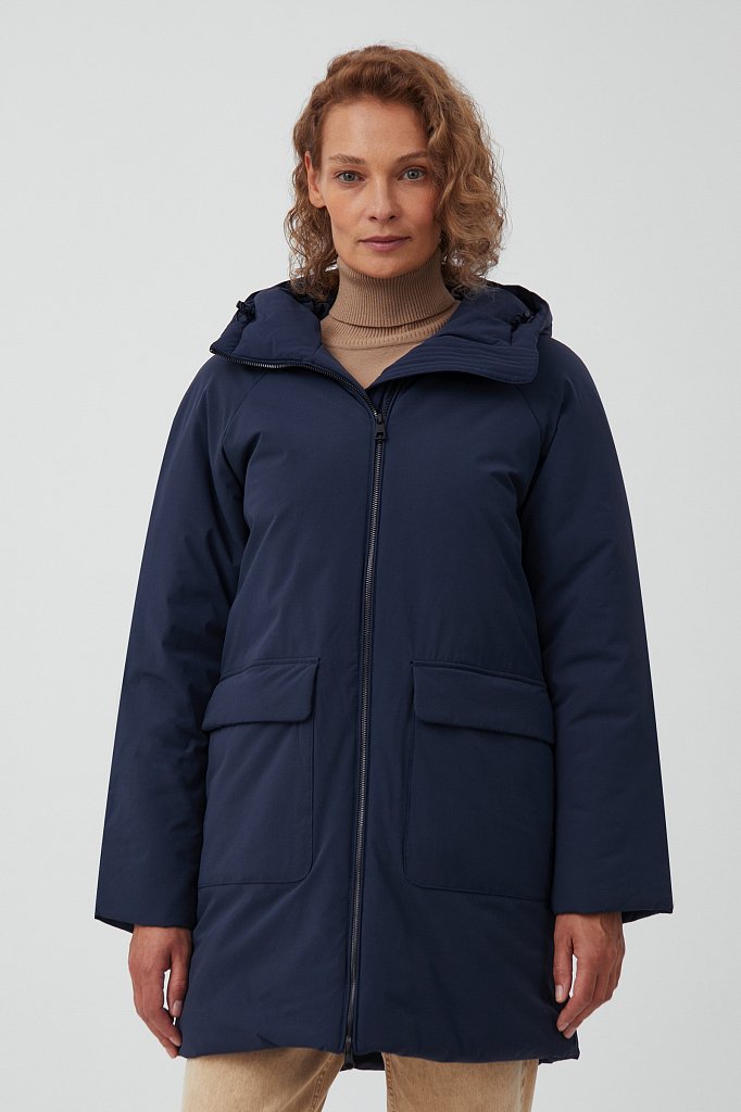Пальто утепленное прямого силуэта, Модель FAB11016, Фото №1