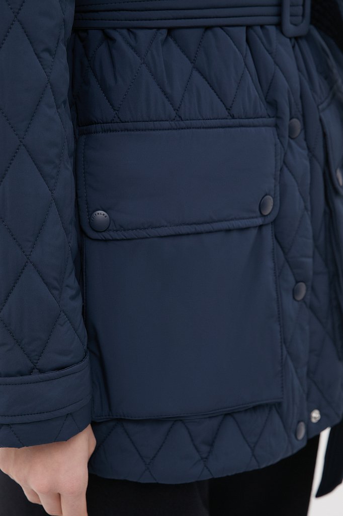 Женская утепленная куртка в рубашечном стиле, Модель FAB110199, Фото №6