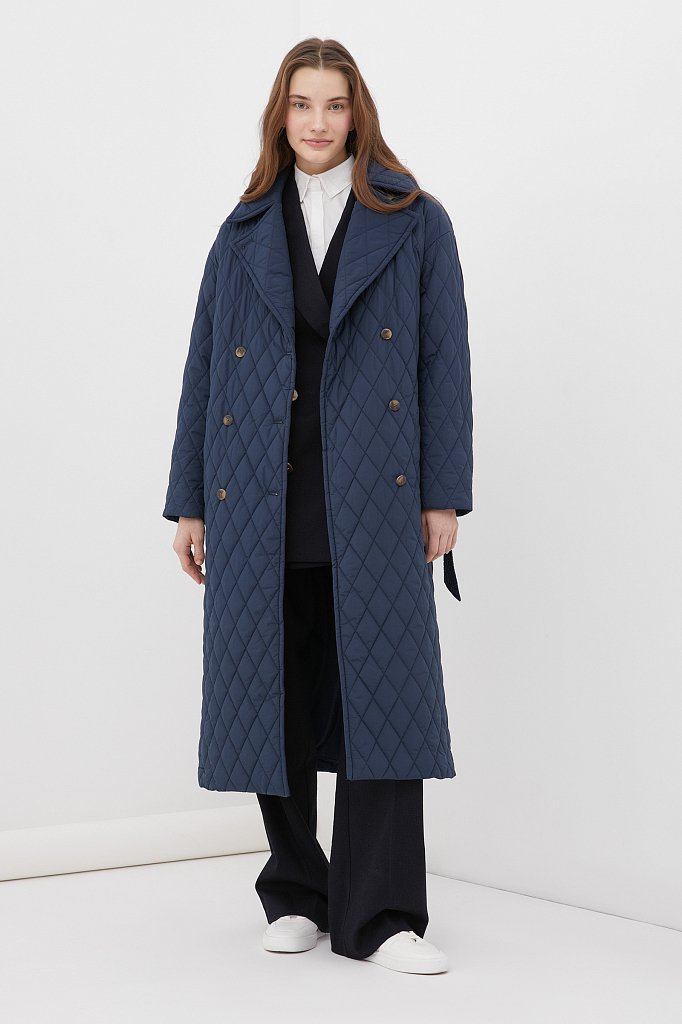 Cтеганое женское пальто с утеплителем, Модель FAB110200, Фото №1