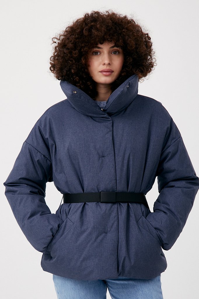 Куртка утепленная с воротником-стойкой, Модель FAB11027, Фото №1