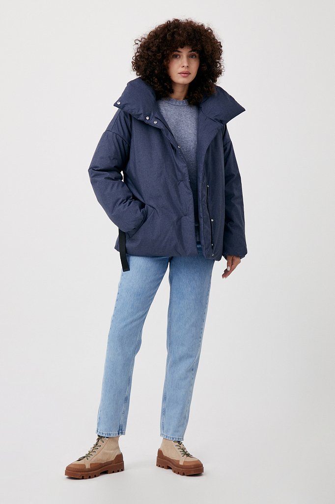 Куртка утепленная с воротником-стойкой, Модель FAB11027, Фото №2