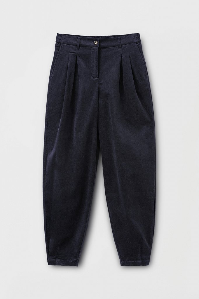 Вельветовые брюки женские кроя багги, Модель FAB11049, Фото №6
