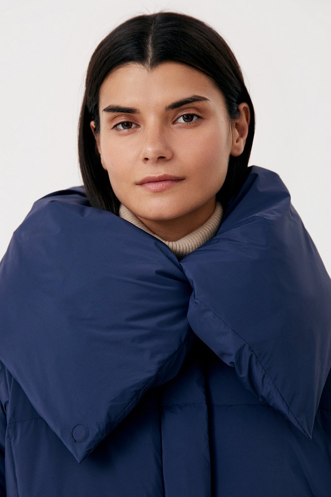 Оверсайз пуховик женский фасона «одеяло», Модель FAB11093, Фото №7