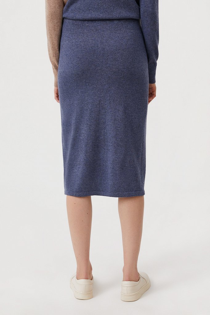 Женская трикотажная юбка с шерстью и ангорой, Модель FAB11188, Фото №4