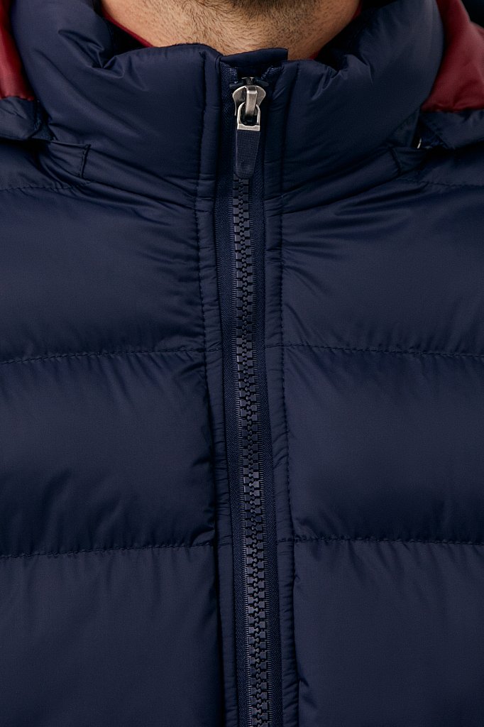 Куртка мужская свободного кроя с капюшоном, Модель FAB210108C, Фото №5