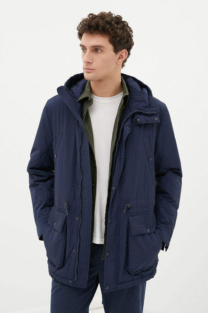 Демисезонная мужская куртка свободного кроя, Модель FAB21029, Фото №1