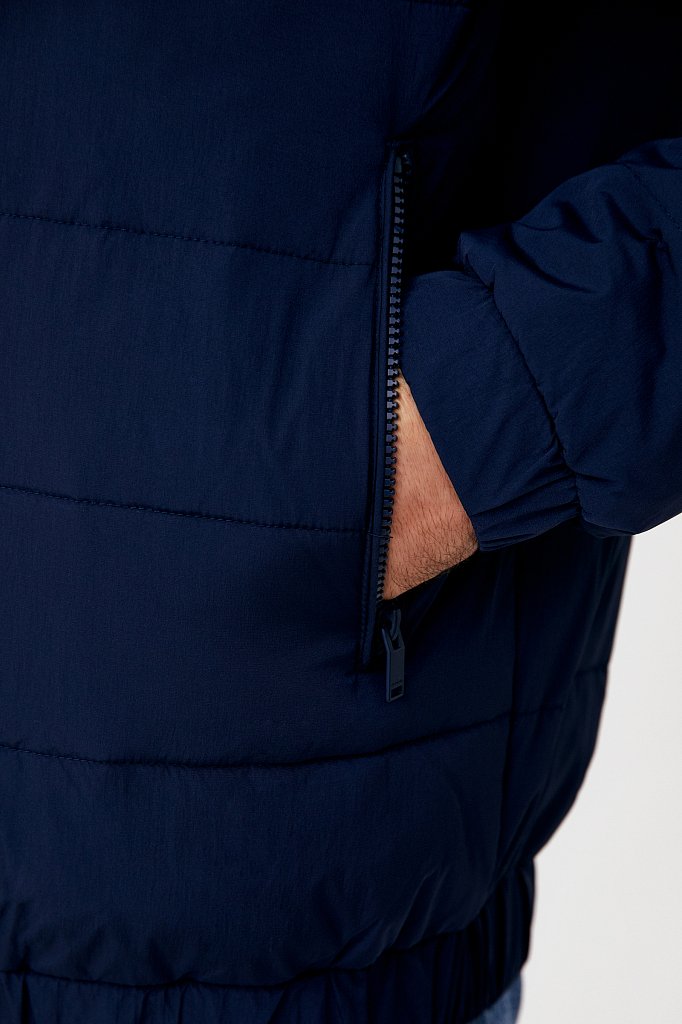 Куртка утепленная с воротником-стойкой, Модель FAB21063, Фото №5