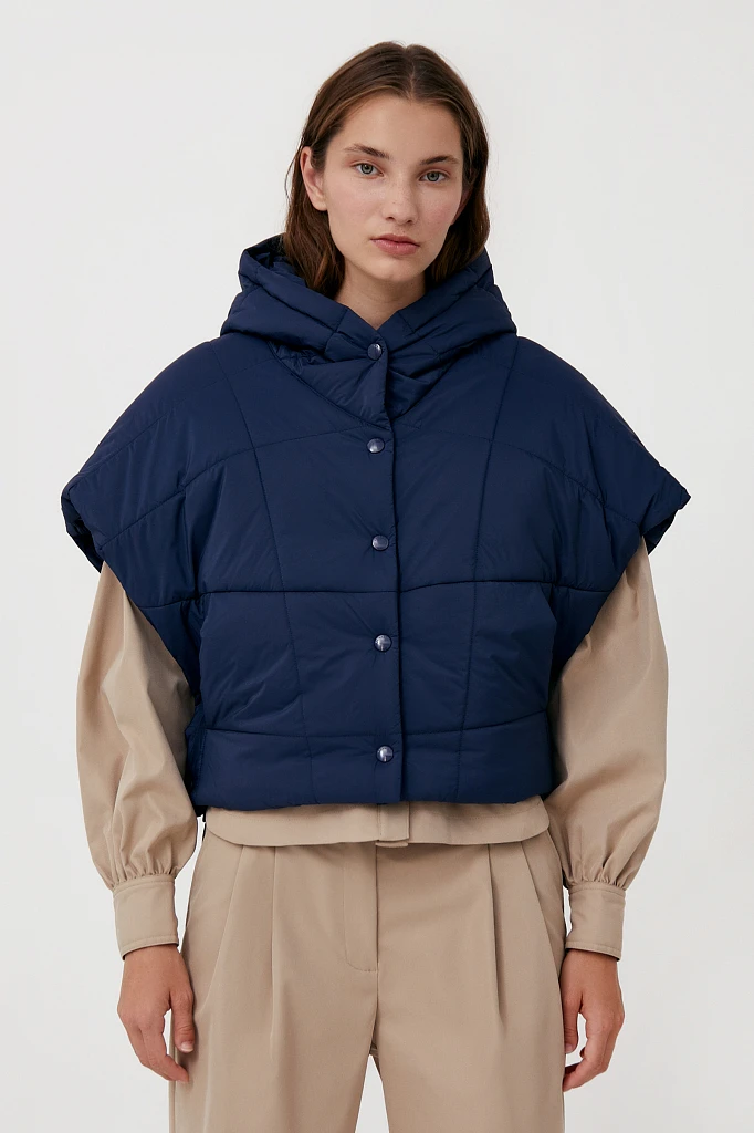 Укороченный женский жилет фасона oversize, Модель FAB110110, Фото №1