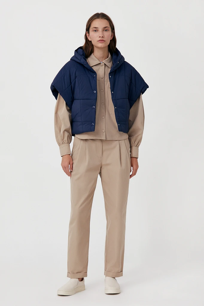 Укороченный женский жилет фасона oversize, Модель FAB110110, Фото №2