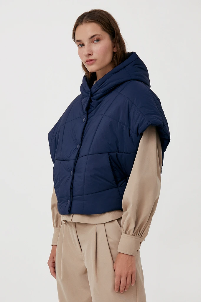 Укороченный женский жилет фасона oversize, Модель FAB110110, Фото №3