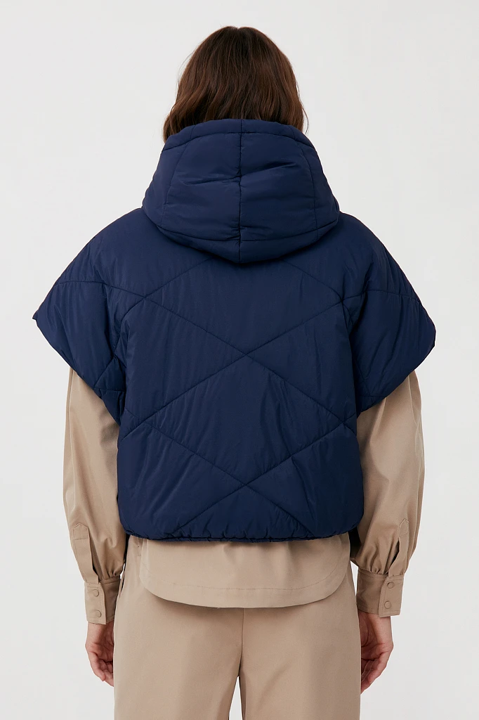 Укороченный женский жилет фасона oversize, Модель FAB110110, Фото №4