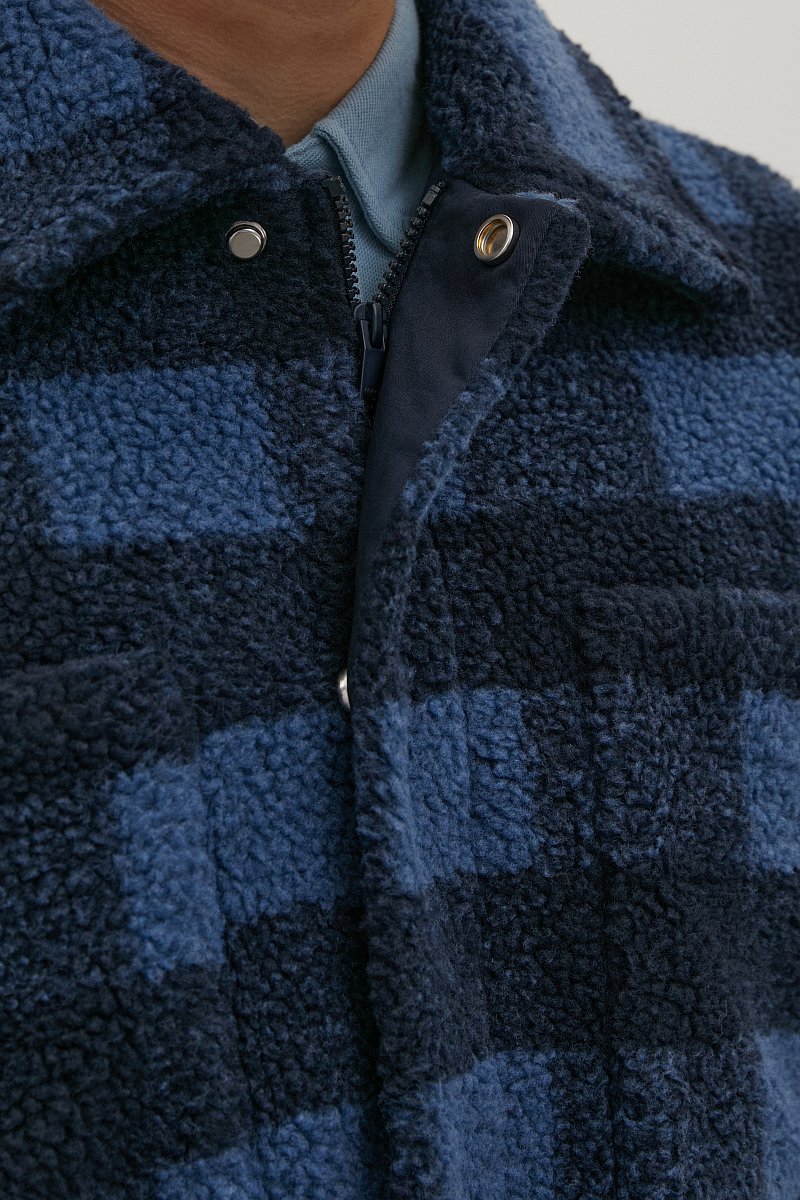 Oversize мужская куртка из искусственного меха, Модель FAB210103, Фото №7