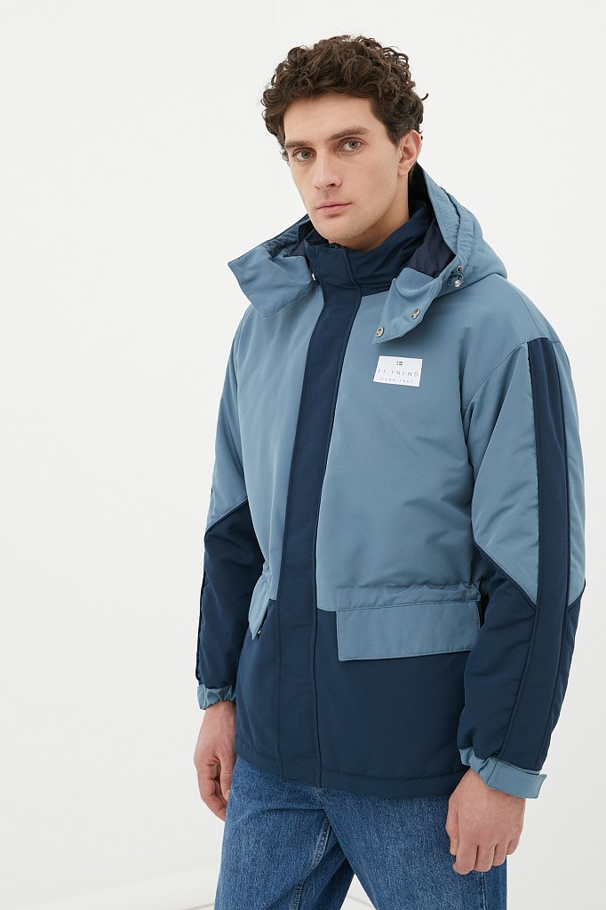 Куртка утепленная с воротником-стойкой, Модель FAB21088, Фото №3