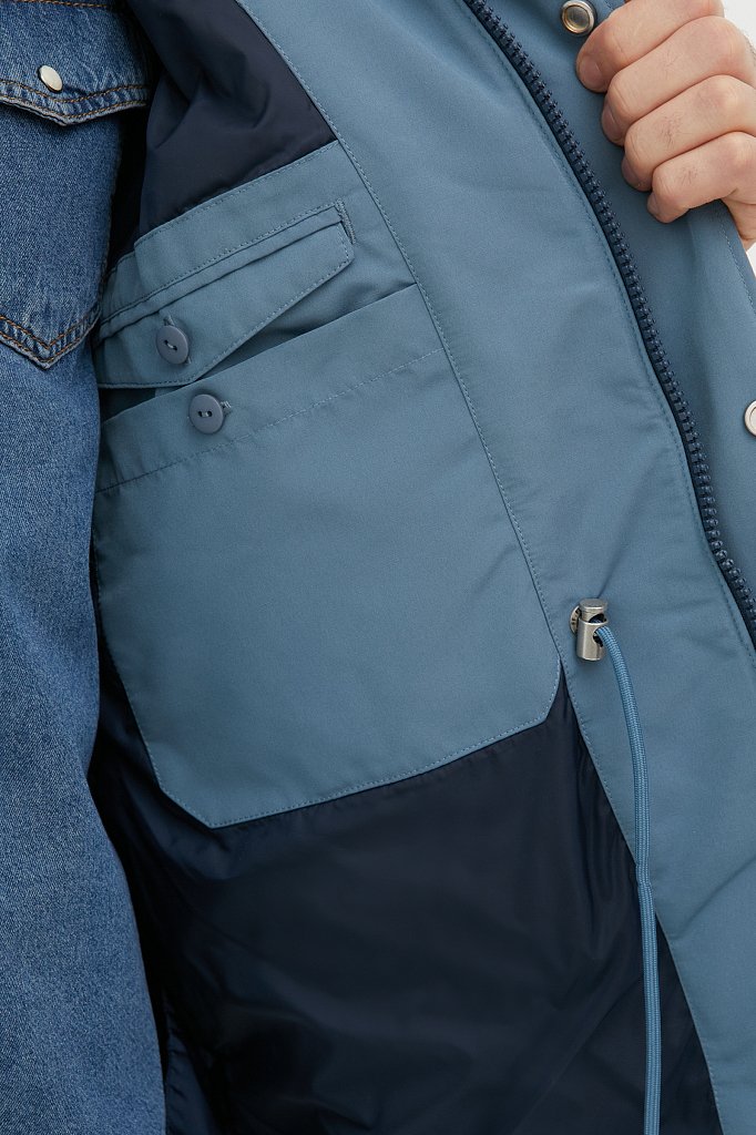 Куртка утепленная с воротником-стойкой, Модель FAB21088, Фото №4