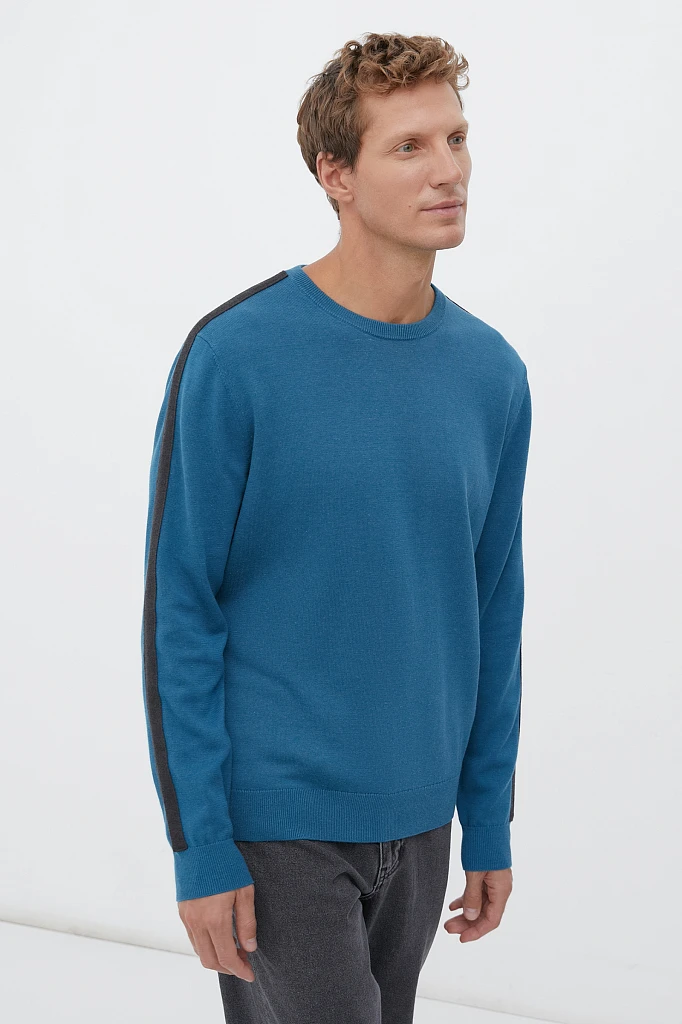 Джемпер вязаный из хлопка, Модель FAB21126, Фото №3