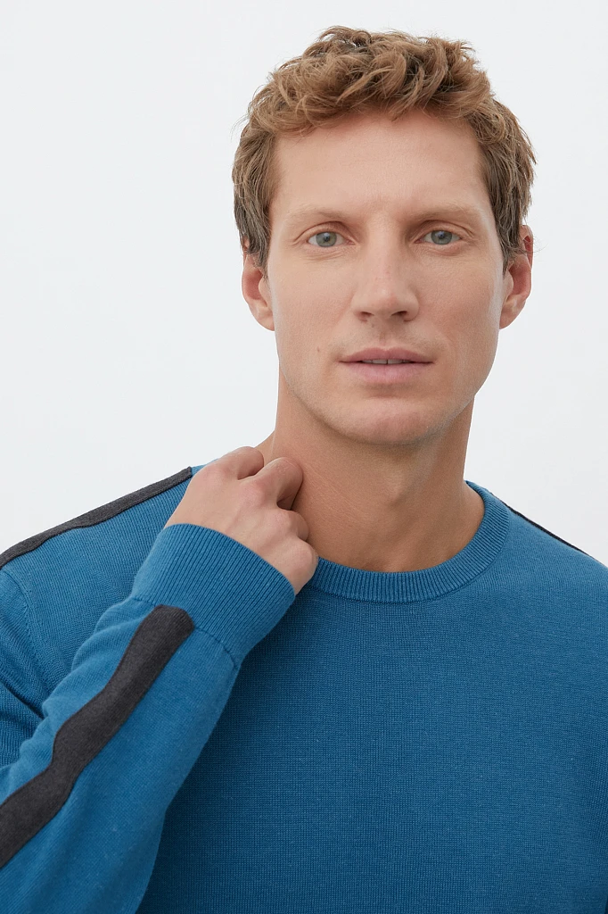 Джемпер вязаный из хлопка, Модель FAB21126, Фото №5