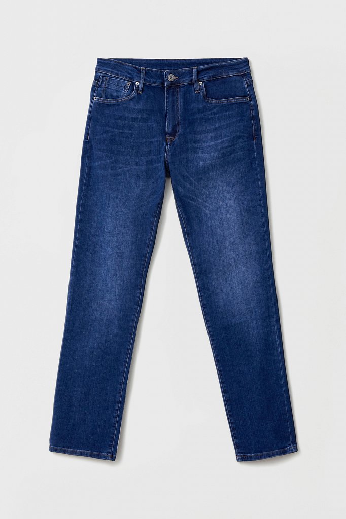 Слегка зауженные мужские джинсы slim fit, Модель FAB25005, Фото №6